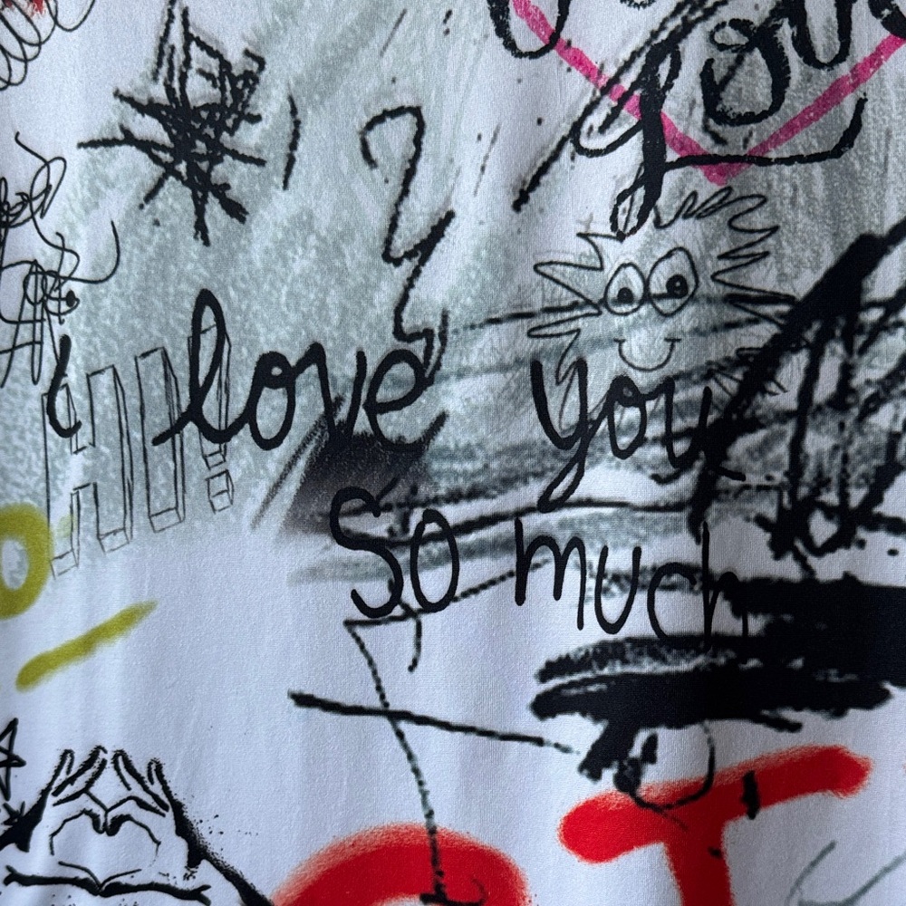 Fashion Nova My Expression Graffiti Tunic Top - Picture 4 of 14
